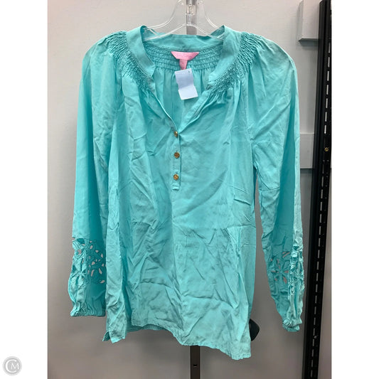 Blouse Designer By Lilly Pulitzer In Aqua, Size: Xs