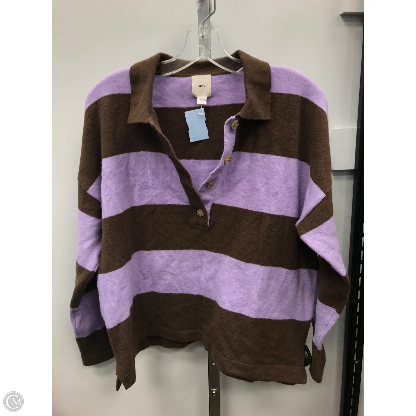 Sweater By Maeve In Brown & Purple, Size: S