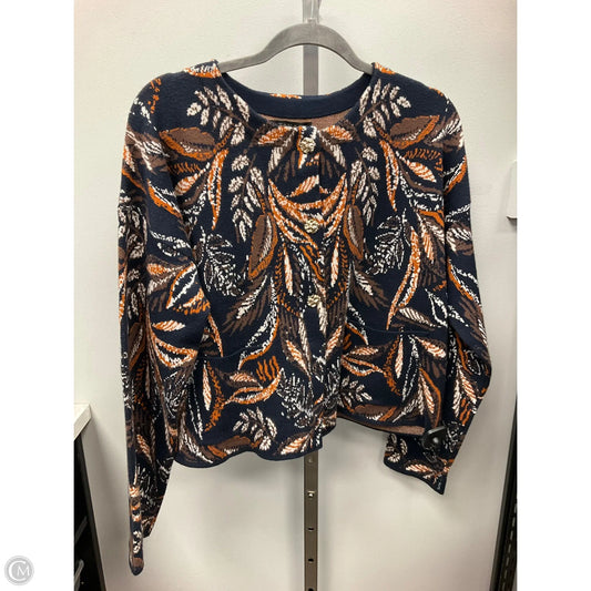 Sweater Cardigan By Tahari In Multi-colored, Size: Xl