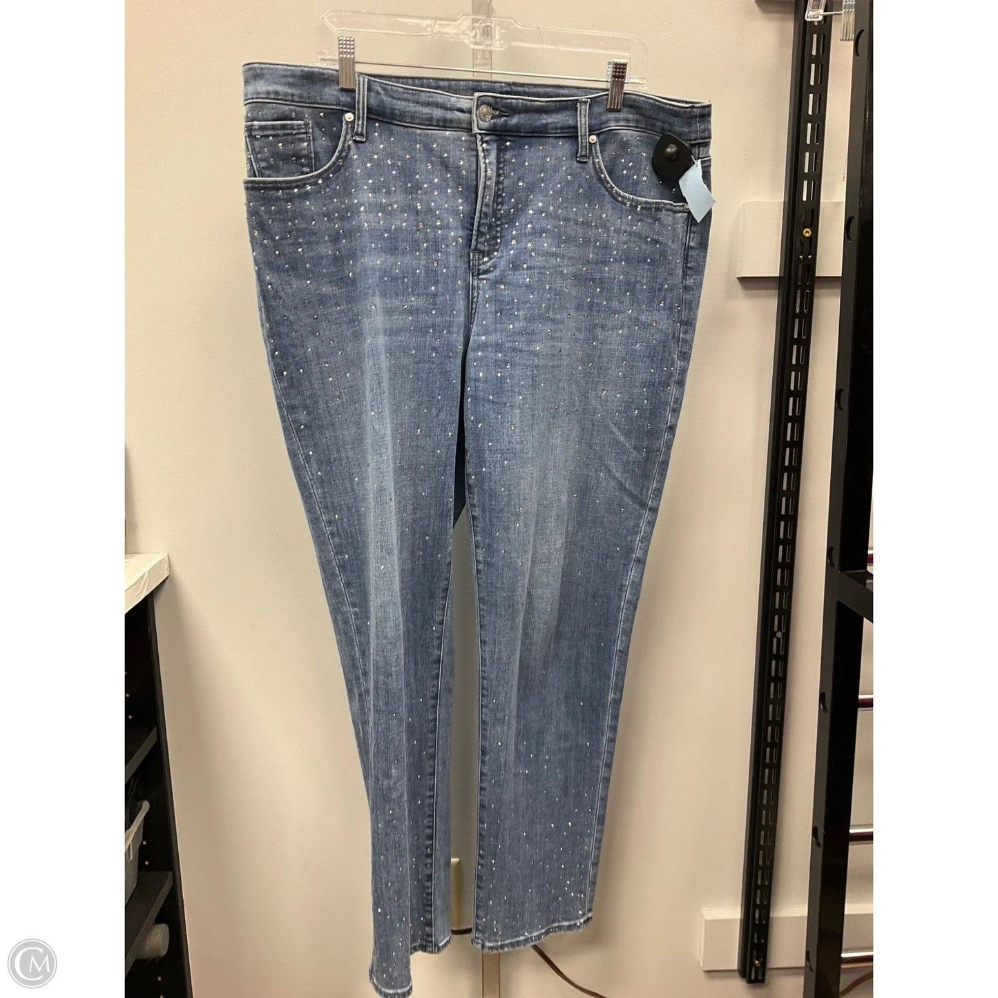 Jeans Boyfriend By Chicos In Blue Denim, Size: 16l