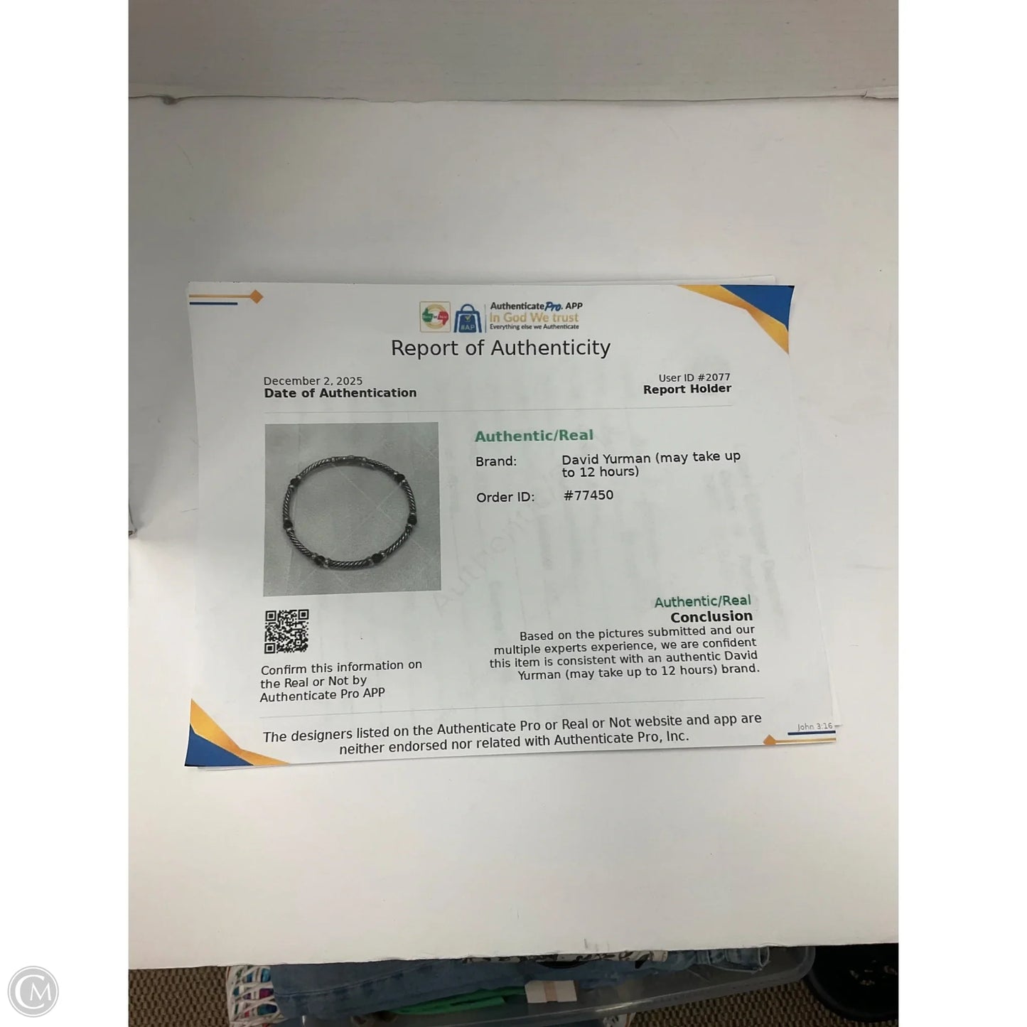 Bracelet Luxury Designer By David Yurman