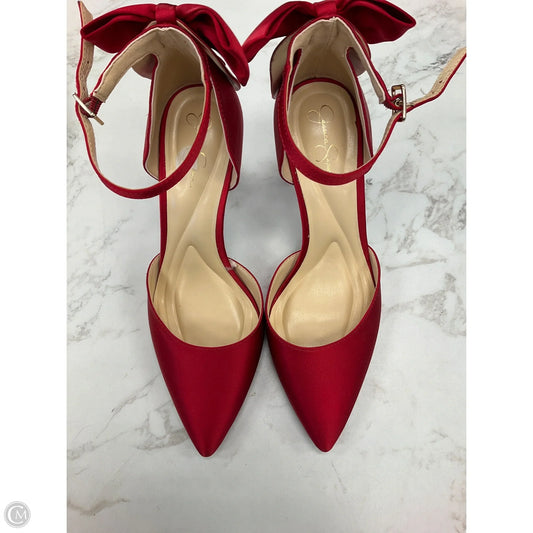 Shoes Heels Stiletto By Jessica Simpson In Red, Size: 8