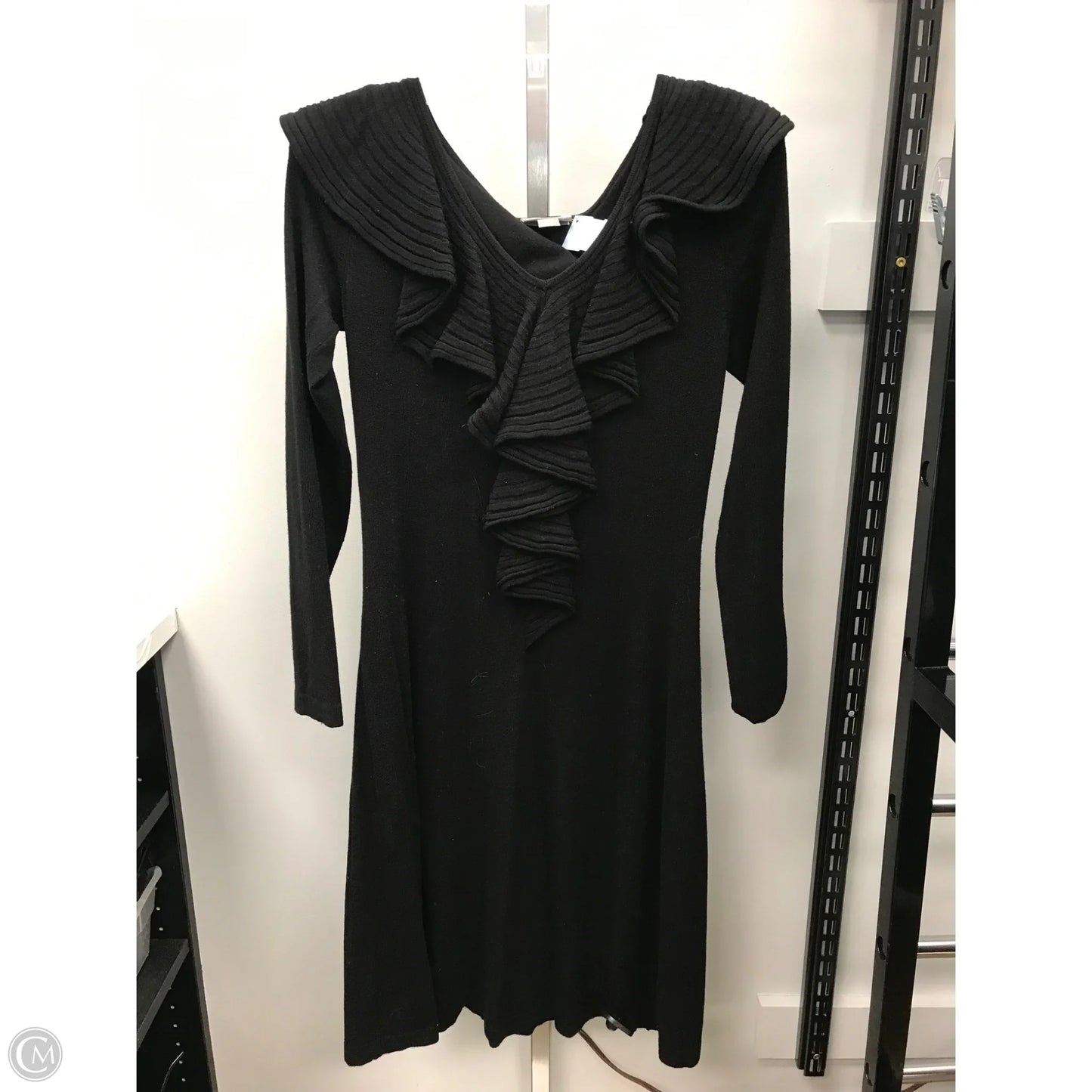 Dress Sweater By Jana In Black, Size: S