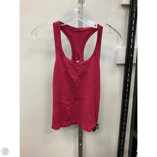Athletic Tank Top By Lululemon In Red, Size: 6