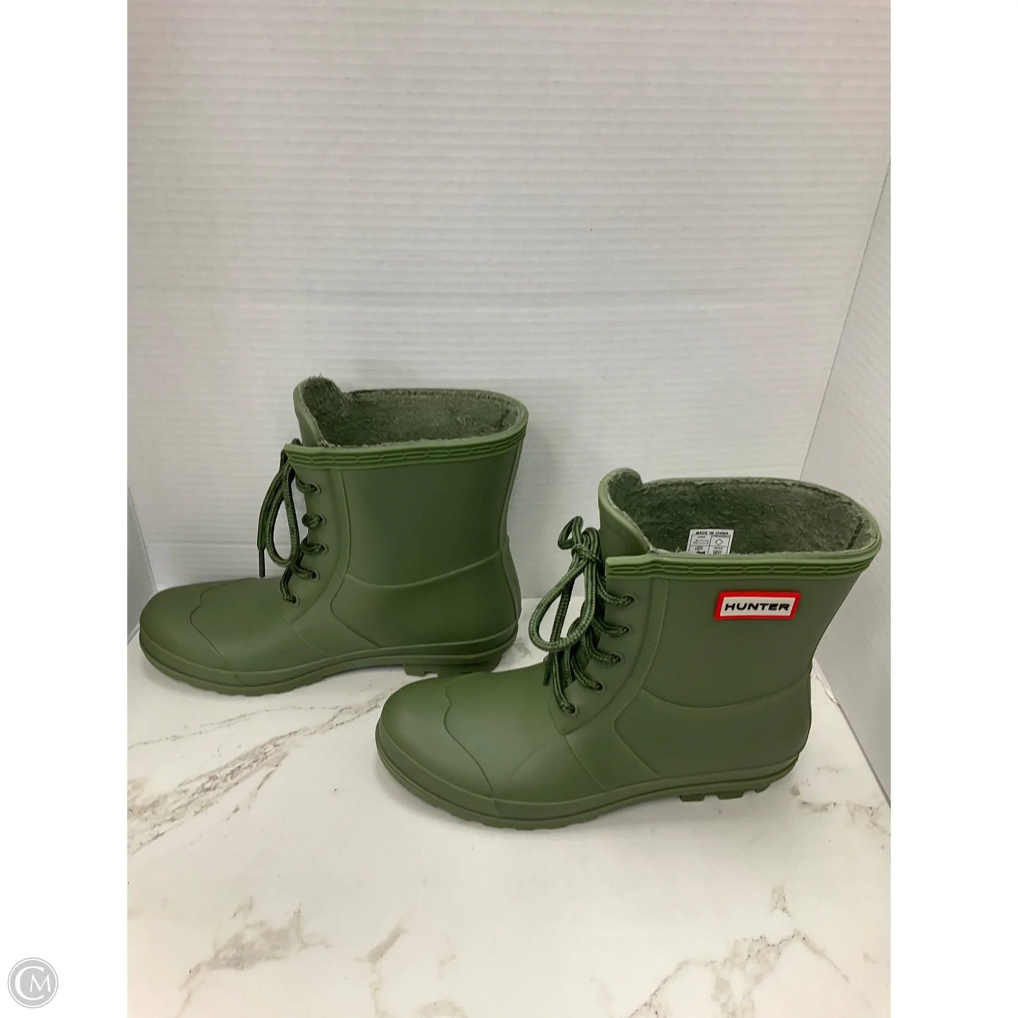 Boots Rain By Hunter In Green, Size: 8