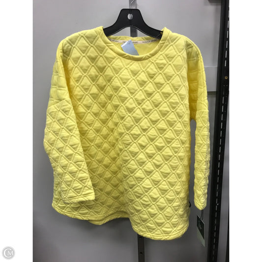 Top Long Sleeve By Tuckernuck In Yellow, Size: Xl