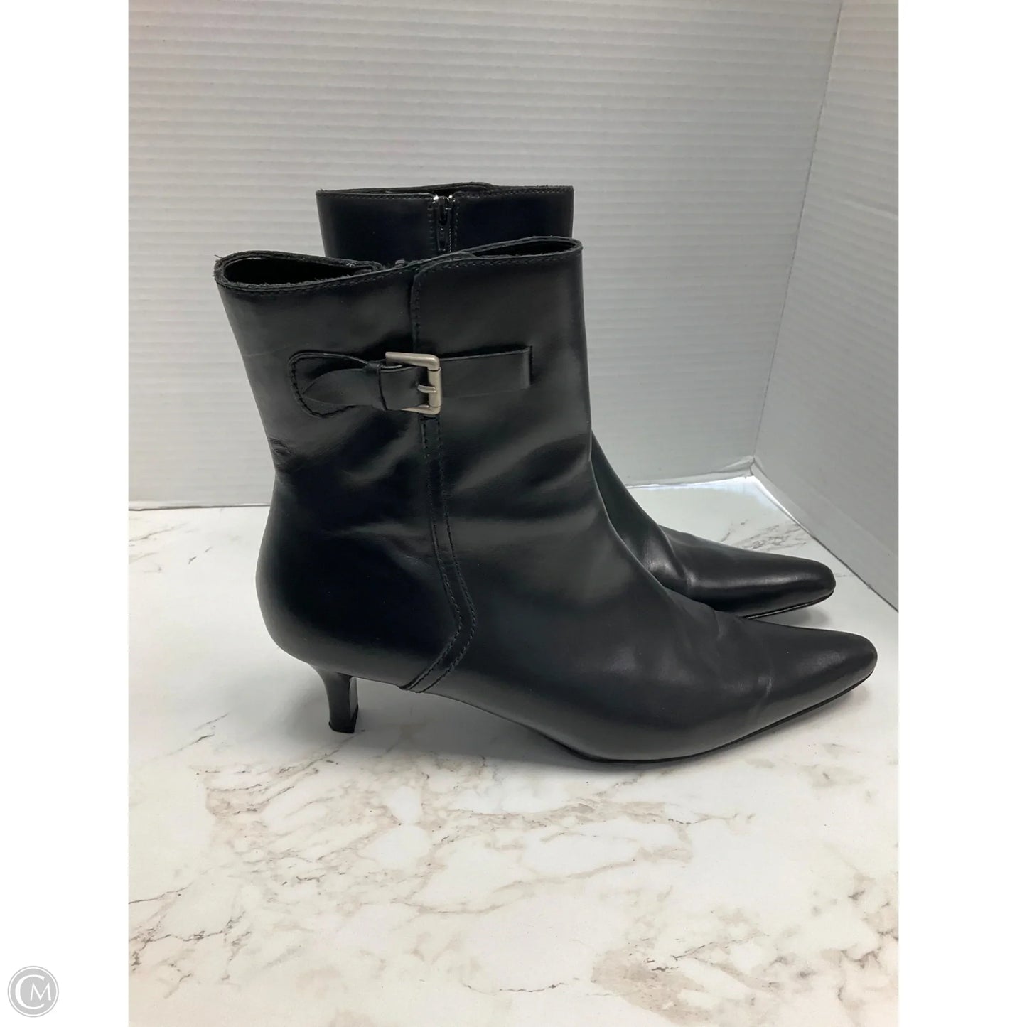 Boots Ankle Heels By Mossimo In Black, Size: 9.5