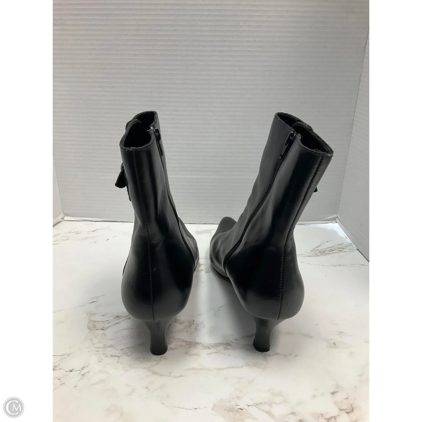 Boots Ankle Heels By Mossimo In Black, Size: 9.5