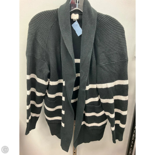 Sweater Cardigan By A New Day In Striped Pattern, Size: L