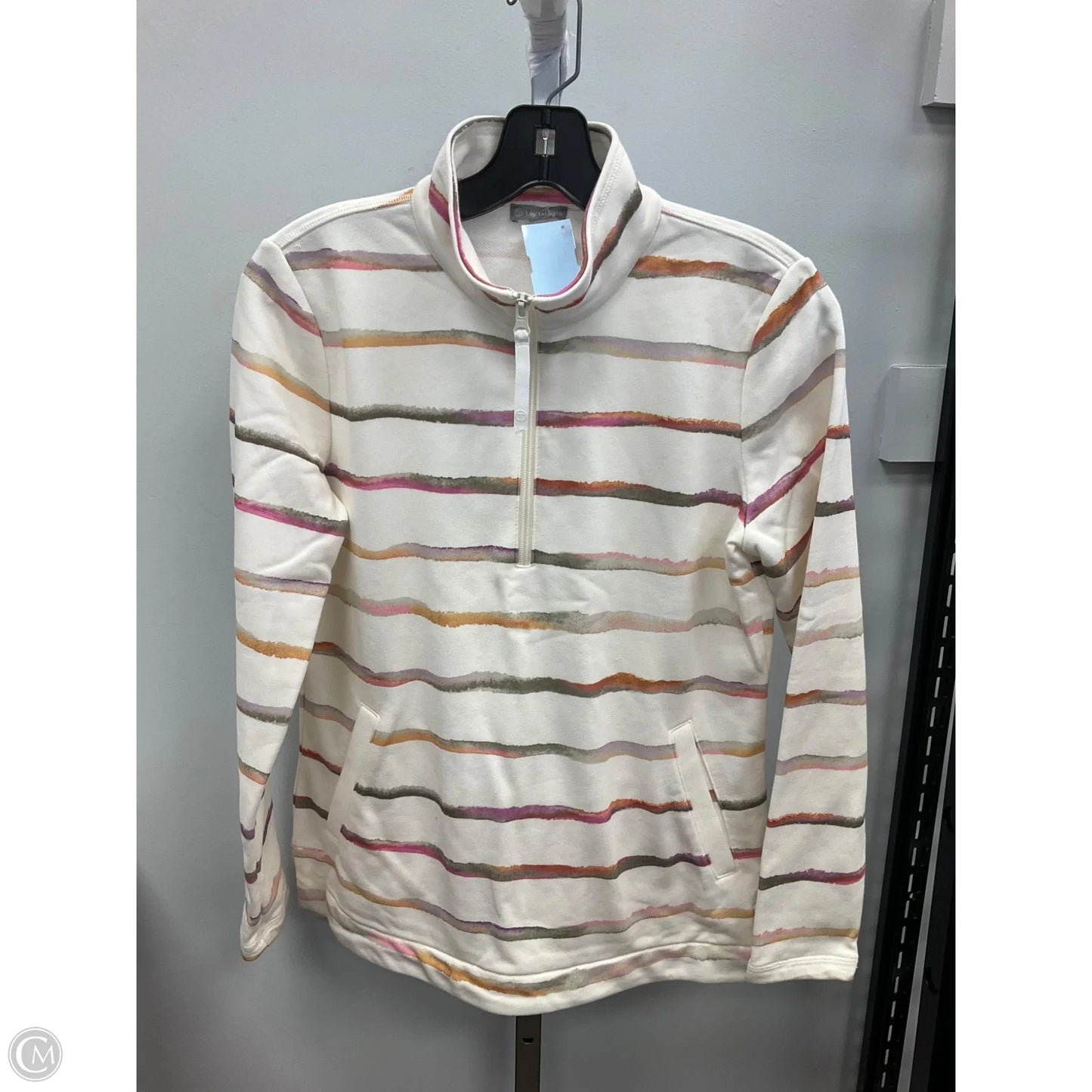 Top Long Sleeve By Talbots In Striped Pattern, Size: S