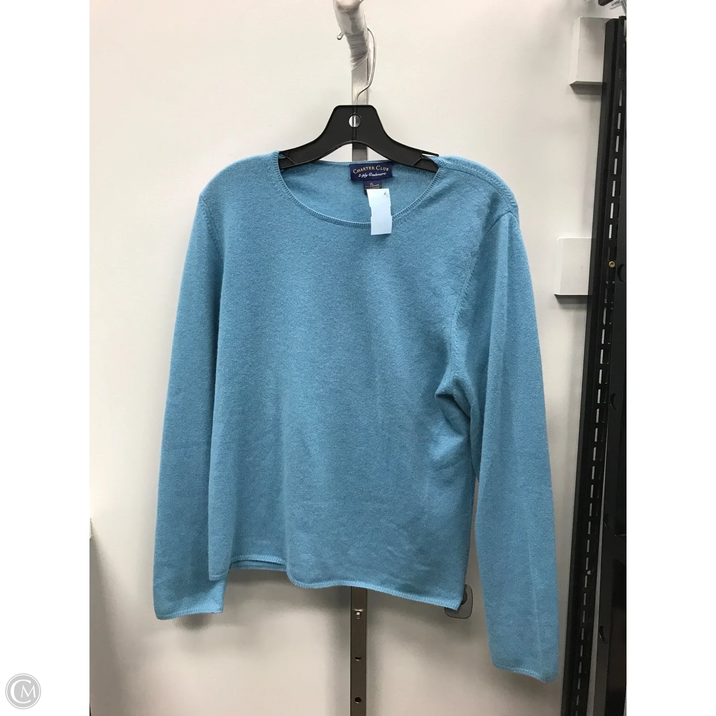 Sweater Cashmere By Charter Club In Blue, Size: Xl