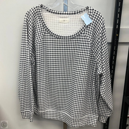 Top Long Sleeve By Lou And Grey In Checkered Pattern, Size: Xl