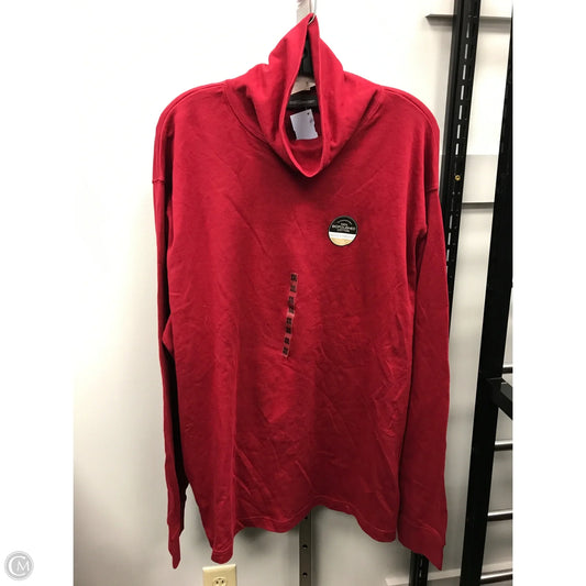 Top Long Sleeve By Croft And Barrow In Red, Size: Xxl