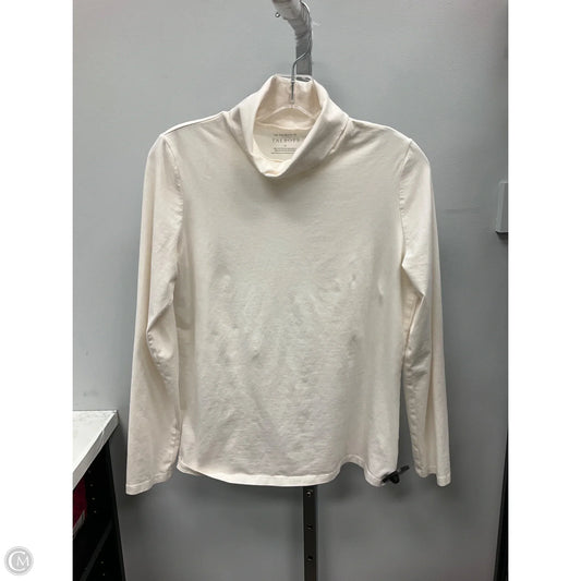 Top Long Sleeve By Talbots In Cream, Size: M