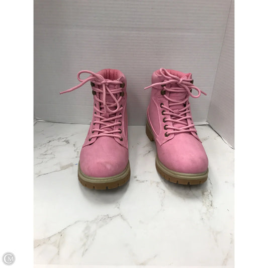 Boots Hiking By Cmc In Pink, Size: 9