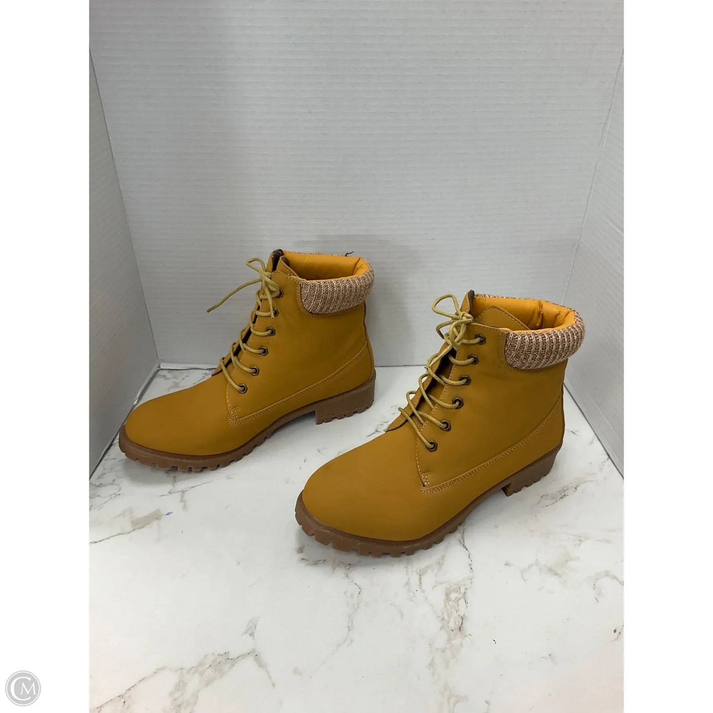 Boots Hiking By Cme In Gold, Size: 10