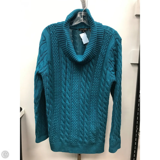 Sweater By Jeanne Pierre In Teal, Size: Xl