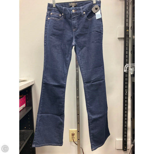 Jeans Flared By Banana Republic In Blue Denim, Size: 4