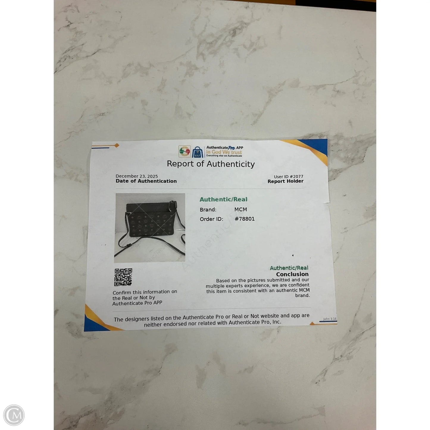 Crossbody Luxury Designer By Mcm, Size: Medium