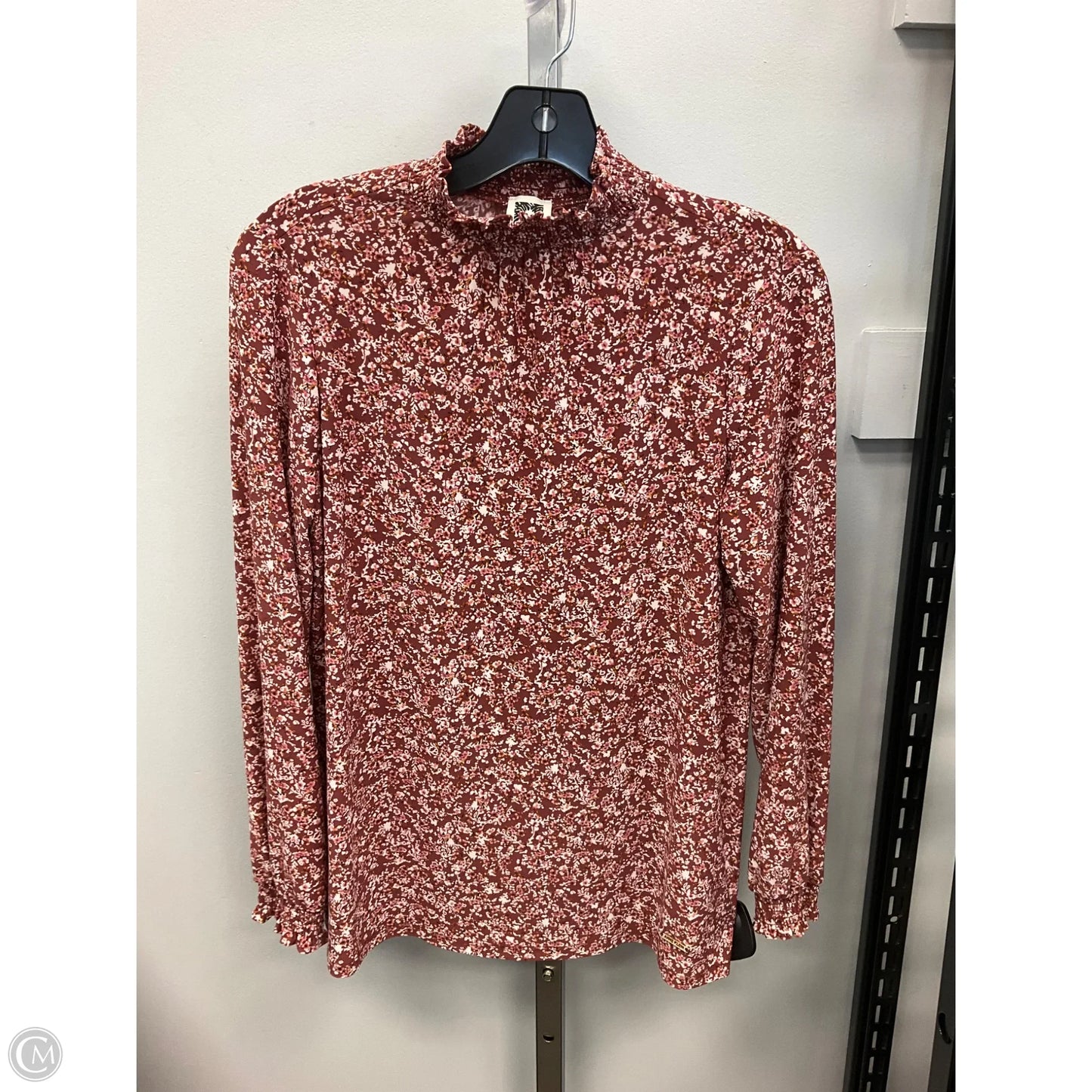 Top Long Sleeve By Anne Klein In Floral Print, Size: S