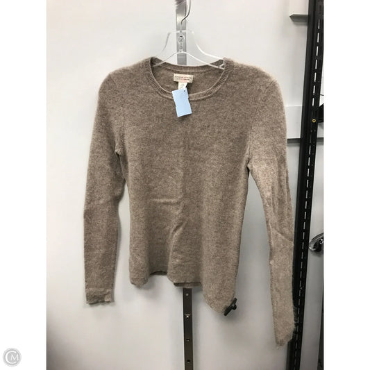 Sweater Cardigan Cashmere By Adrienne Vittadini In Brown, Size: S