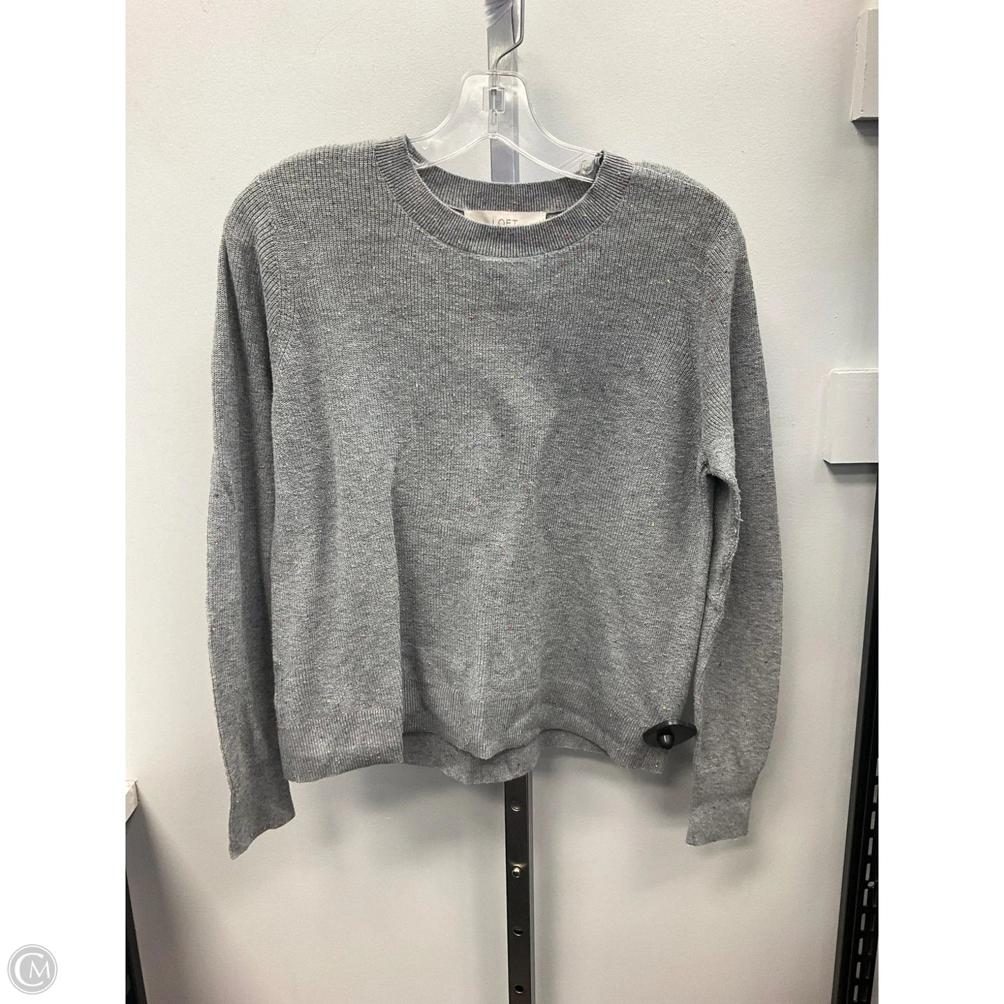Top Long Sleeve By Loft In Grey, Size: Xs