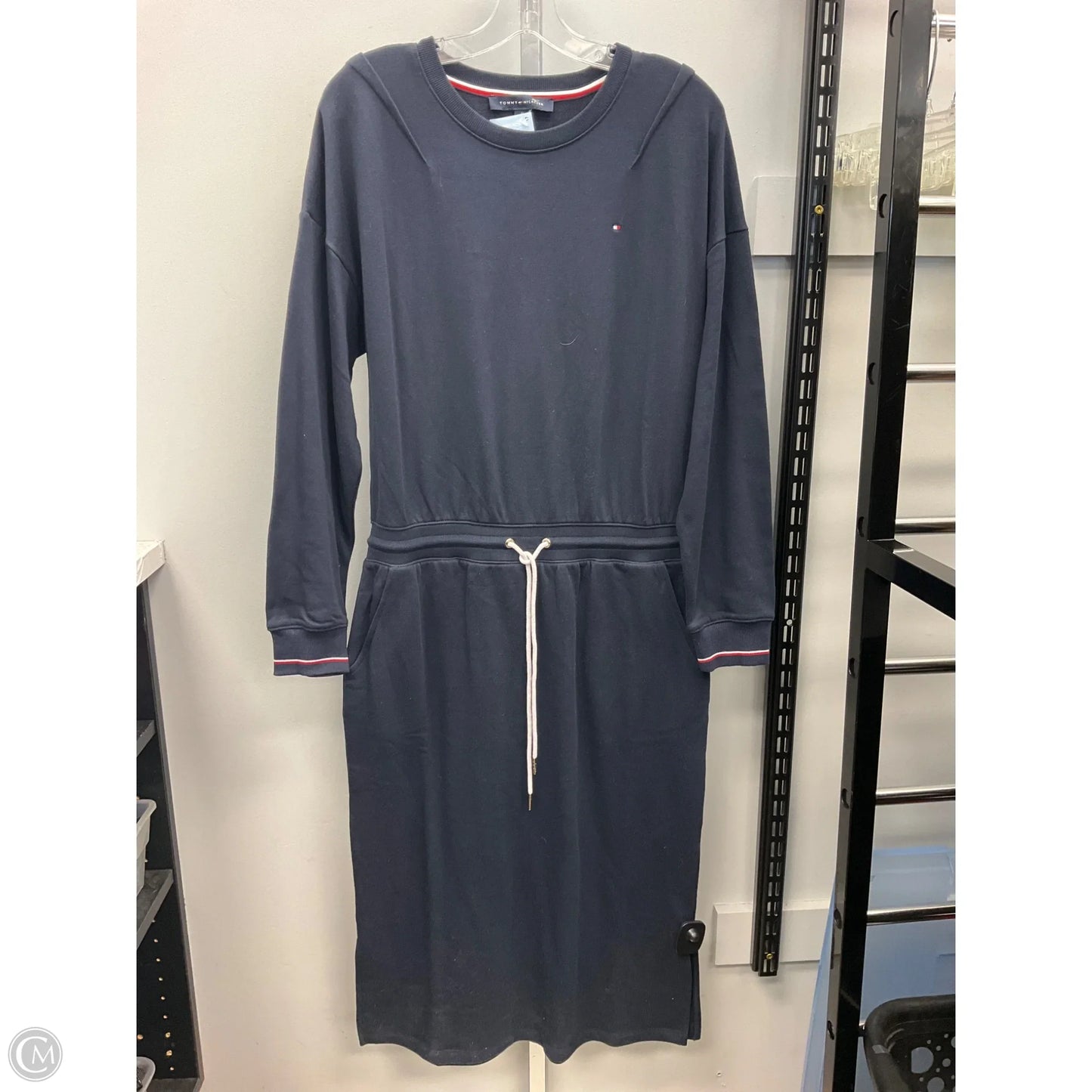 Dress Casual Midi By Tommy Hilfiger In Navy, Size: M