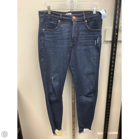 Jeans Skinny By Loft In Blue Denim, Size: 10