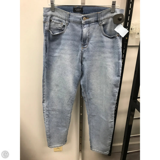 Jeans Skinny By Curve Appeal In Blue Denim, Size: 12