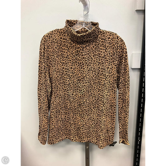 Top Long Sleeve By J. Crew In Animal Print, Size: M