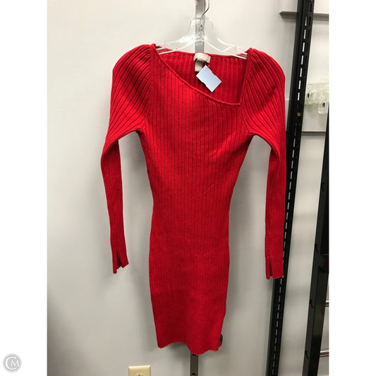 Dress Casual Short By H&m In Red, Size: Xs