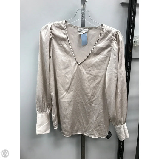 Top Long Sleeve By Rachel Zoe In Taupe, Size: Xs