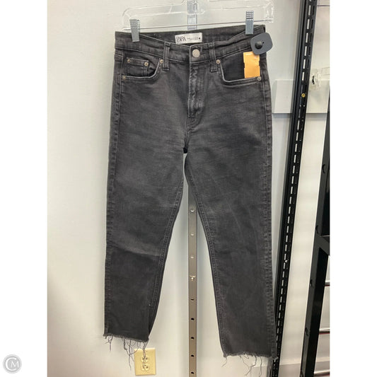 Jeans Cropped By Zara In Black, Size: 6