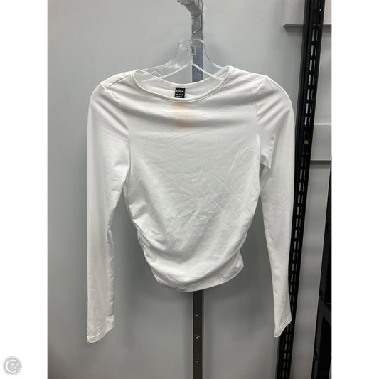 Top Long Sleeve By Shein In White, Size: S