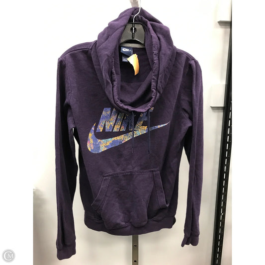 Sweatshirt Collar By Nike Apparel In Purple, Size: S