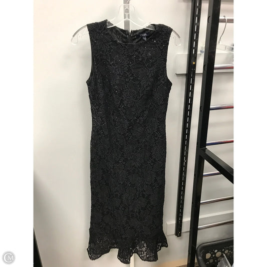 Dress Party Midi By Chaps In Black, Size: 2