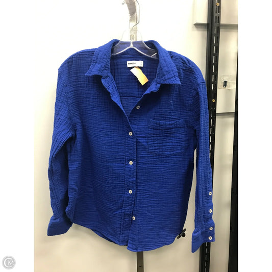 Top Long Sleeve By Sonoma In Blue, Size: M