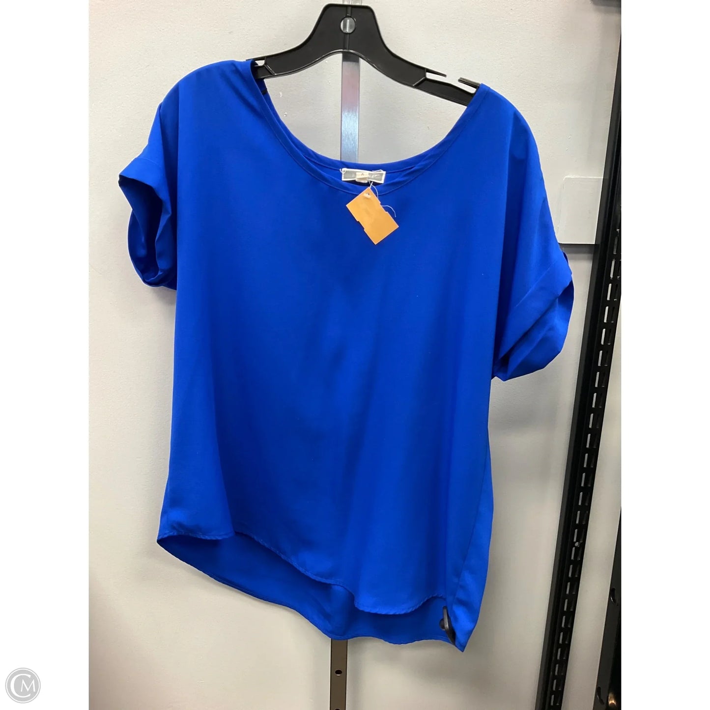 Top Short Sleeve By Pleione In Blue, Size: M