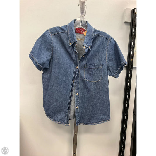 Top Short Sleeve By Clothes Mentor In Blue Denim, Size: M