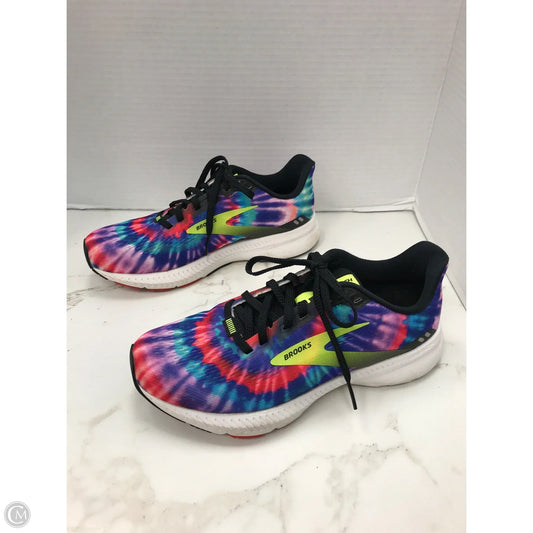 Shoes Athletic By Brooks In Tie Dye Print, Size: 6.5