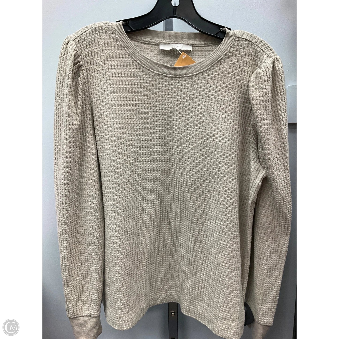 Top Long Sleeve By Loft In Beige, Size: L