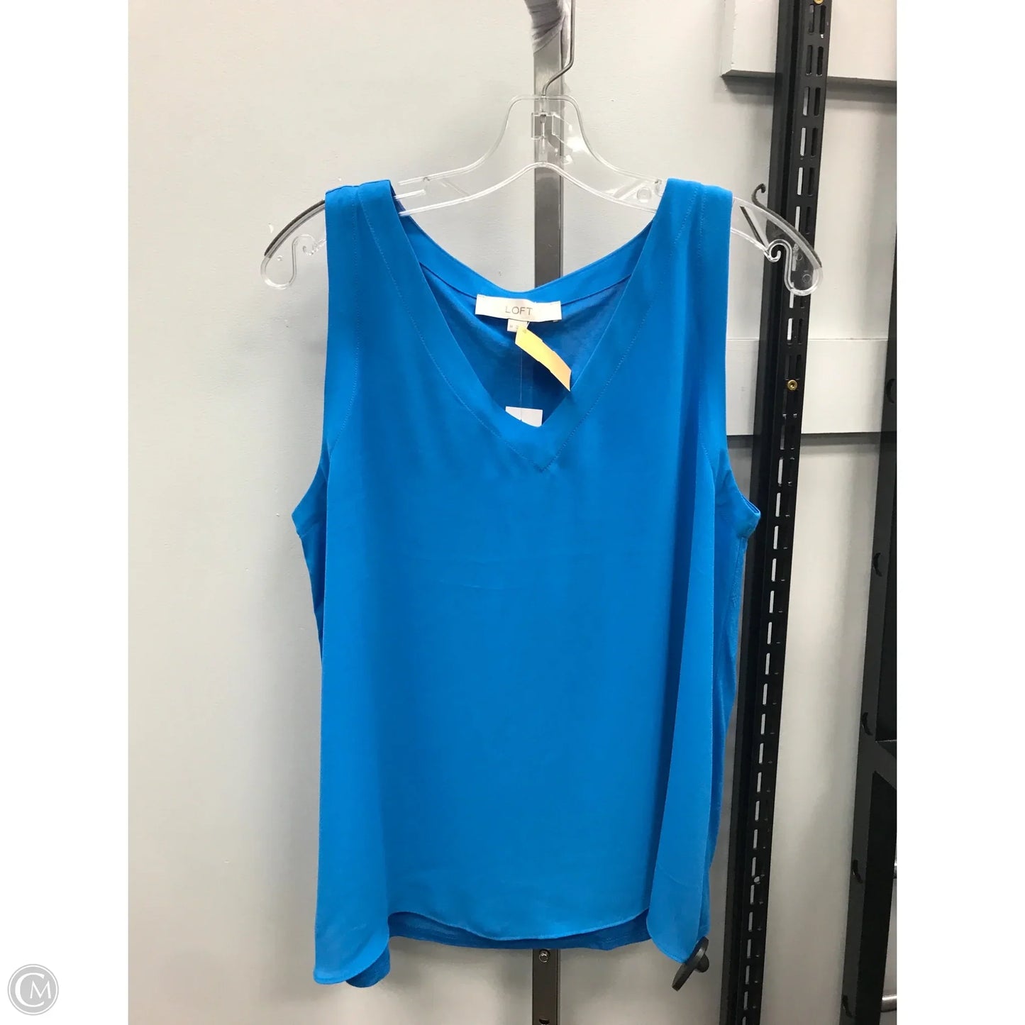 Top Sleeveless By Loft In Blue, Size: M