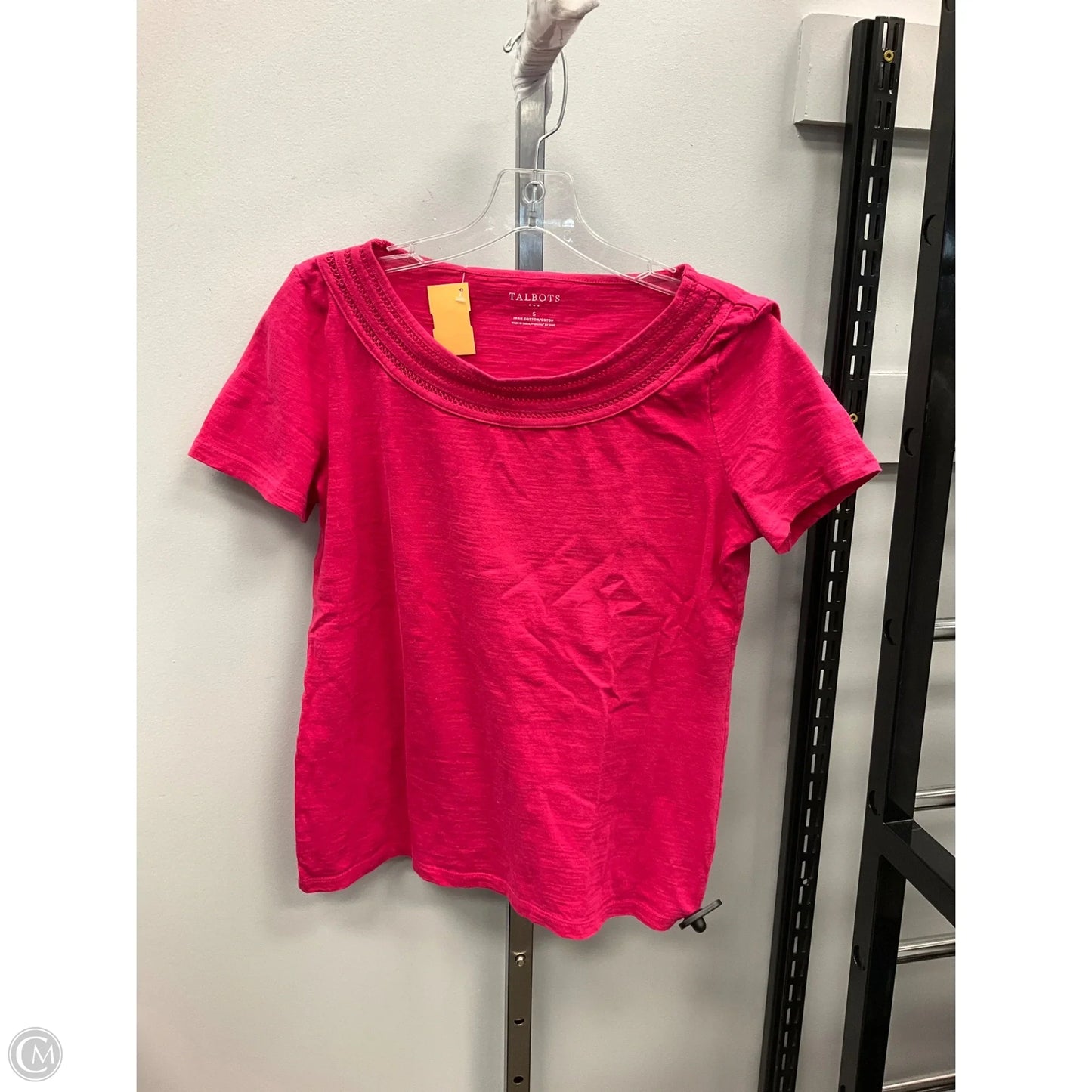 Top Short Sleeve By Talbots In Pink, Size: S
