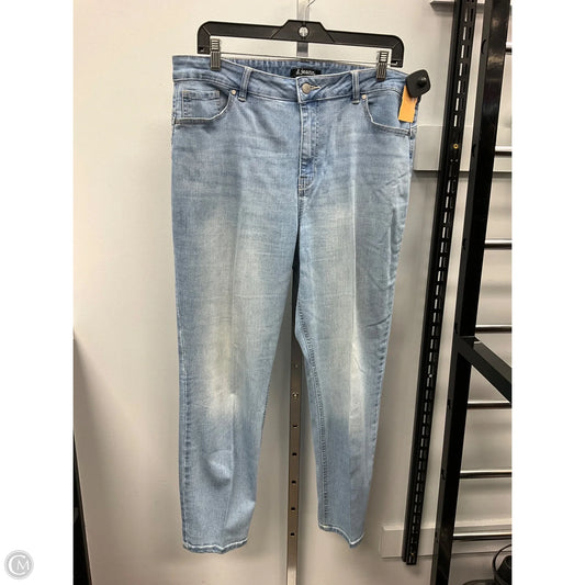 Jeans Straight By D Jeans In Blue Denim, Size: 14