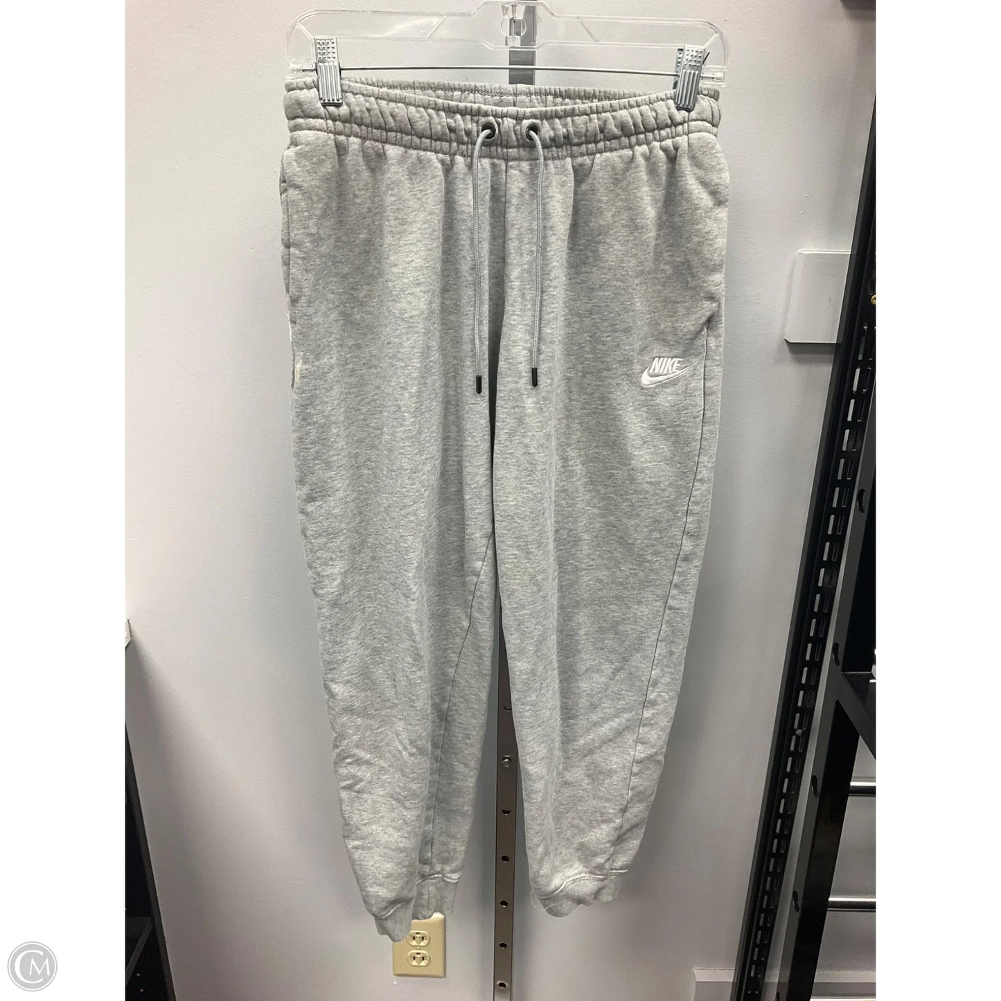 Athletic Pants By Nike Apparel In Grey, Size: S