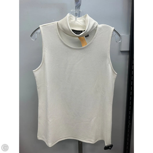 Top Sleeveless By Clothes Mentor In Cream, Size: S