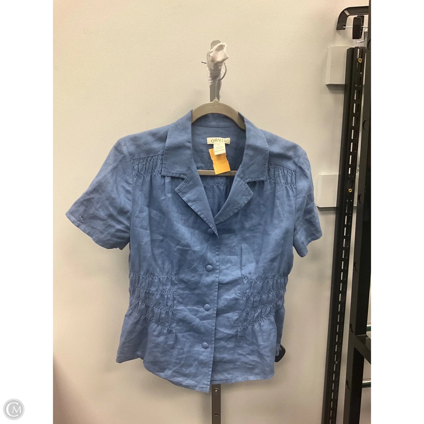 Top Short Sleeve By Orvis In Blue, Size: S