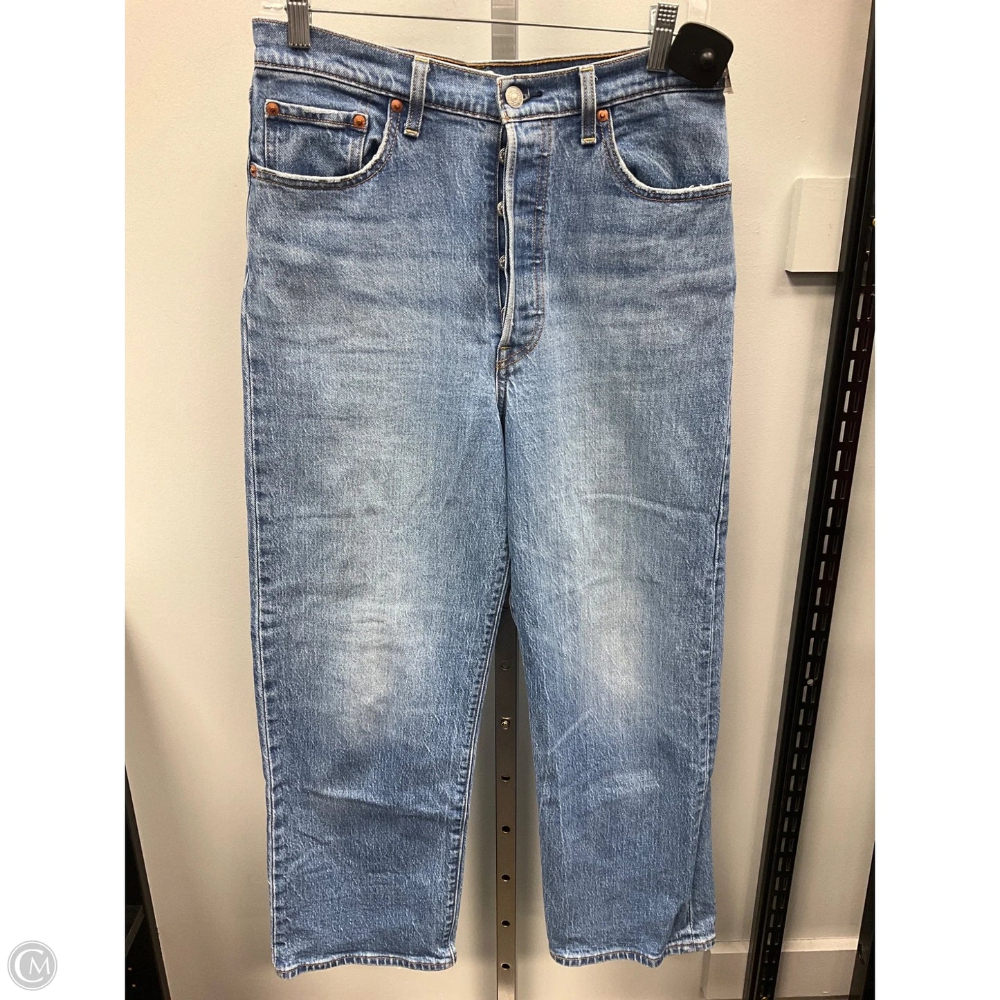 Jeans Flared By Levis In Blue Denim, Size: 6