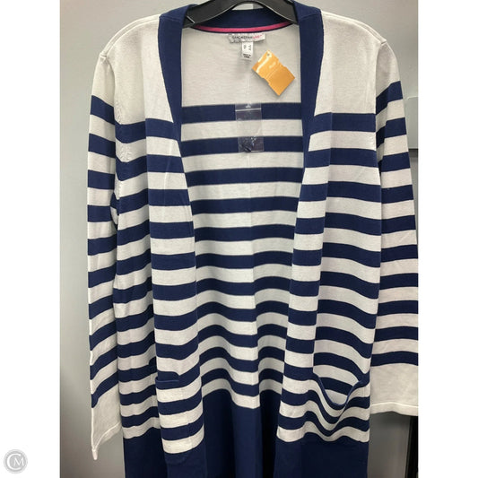 Cardigan By Isaac Mizrahi Live Qvc In Striped Pattern, Size: L