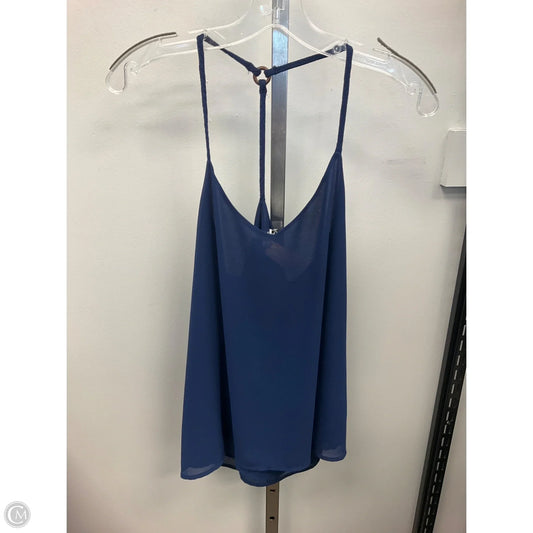 Top Sleeveless By Naked Zebra In Navy, Size: S